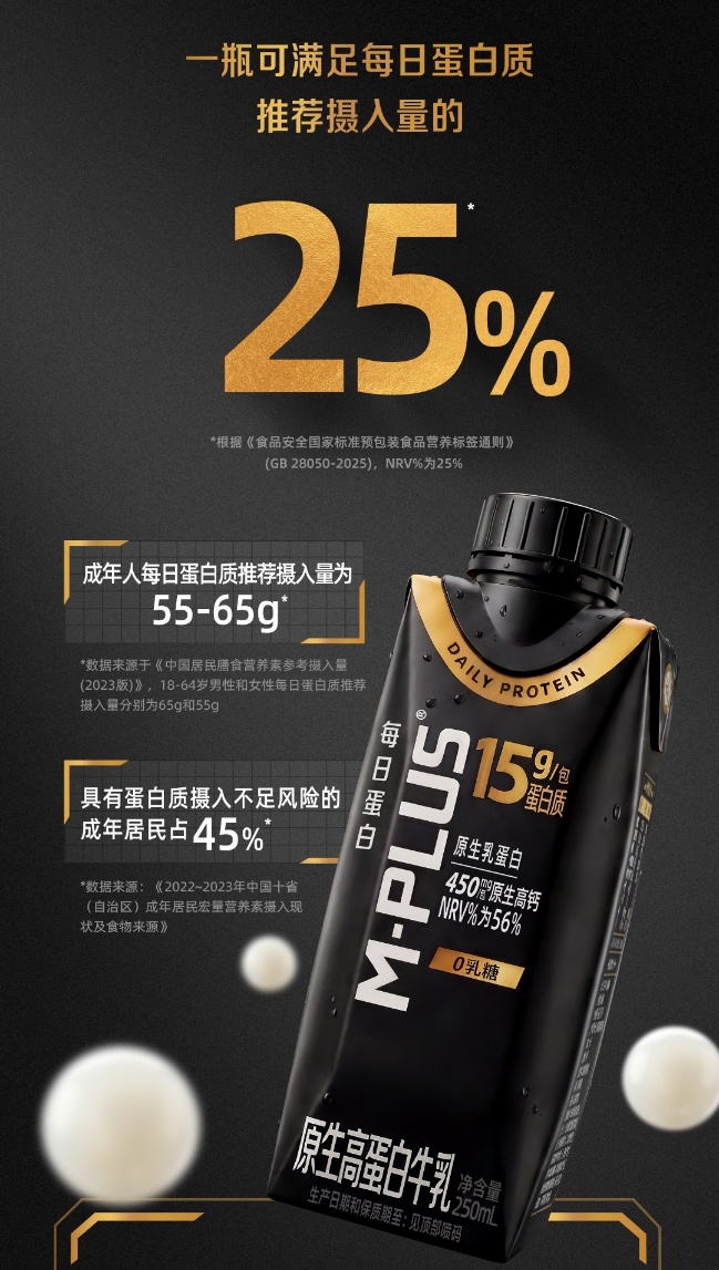 中国人喝上了自己的原生超高蛋白牛奶M-PLUS